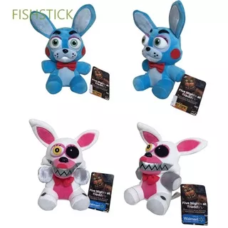 FISHSTICK 18cm Stuffed Toys Anime Figure Freddy Bear Plushed Toy Five Nights at Freddy`s Chica Bonnie Rabbit Duck Kids Gift FNAF Nightmare Plush Doll