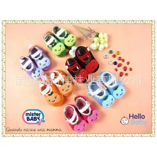 Apple Knitted Shoes / Sepatu Rajut Bayi Lucu Import