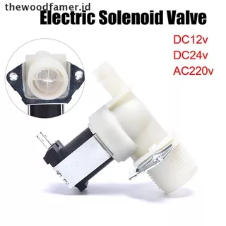 ?thewoodfamer? DC12V 24V AC220V Plastic Water Drain Valve Electric Water Inlet Solenoid [ID]