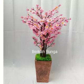 Sakura artificial 70cm- sakura plastik- bunga plastik- bunga sakura- pohon plastik sakura - Sakura hiasan rumah - sakura dekorasi - bunga artificial