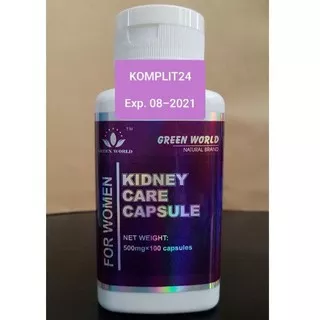 KIDNEY CARE CAPSULE FOR WOMEN GREEN WORLD ORIGINAL - OBAT GINJAL WANITA