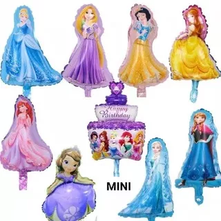 BALON FOIL PRINCESS / BALON FOIL ELSA /ANNA / ARIEL/CINDERELLA /SNOW WHITE / BELLE /AURORA / BALON FOIL RAPUNZEL