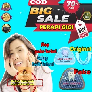 TEETH TRAINER ALIGNMENT RETAINER GIGI ALAT PERAPI GIGI SILICONE TANPA BEHEL ORIGINAL ASLI