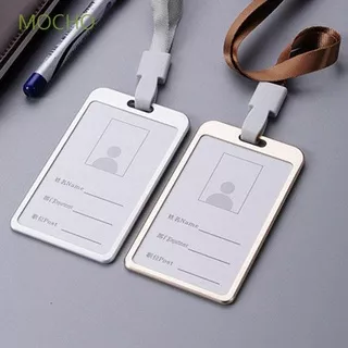 MOCHO Alloy Work Badge Pocket with Lanyard ID Card Holder Cover Office Supplies Identity Security Name Business Pass Tag/Multicolor