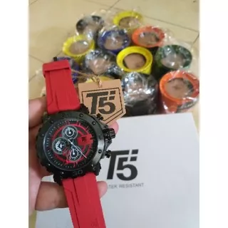 Jam Tangan Pria Keren T5 H3865 H3723 ORIGINAL Rubber Bergaransi