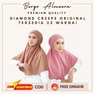 Bergo Almeera (Part 2) - Bergo Tali Maryam Diamond Premium - Hijab Instan Wanita Grosir - Khimar Tali Bahan Diamond Premium - Hijab Instan