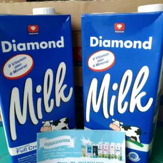 Susu UHT Diamond Full Cream 1 Liter (1 karton isi 12pcs) Promo - Termurah