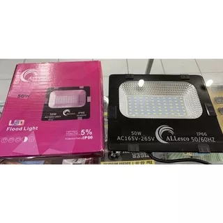 Lampu Sorot Allesco 50W Putih / Kuning - Led Flood Light 50 Watt Allesco