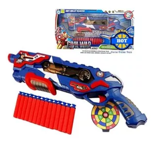 Mainan Pistol Soft Bullet Blaster / Mainan Tembak Tembakan Soft Gun