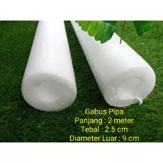 Gabus Pipa Dekorasi 2meter (DL: 9cm tebal 2.5cm) Oasis Floral Foam Gabus Pipa Busa