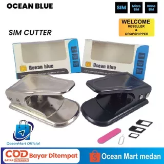 Pemotong Sim Card 2in1 Micro & Nano + Adapter - Sim Cutter OCEANMART OCEAN MART Aksesoris Handphone HP Murah Grosir