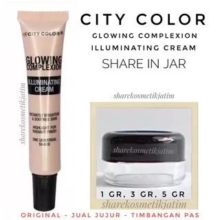 (SHARE IN JAR) CITY COLOR GLOWING COMPLEXION ILLUMINATING CREAM STROBING HIGHLIGHTER