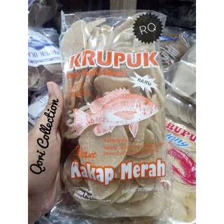 Krupuk kakap merah enak dan gurihh.. kemasan 500gr