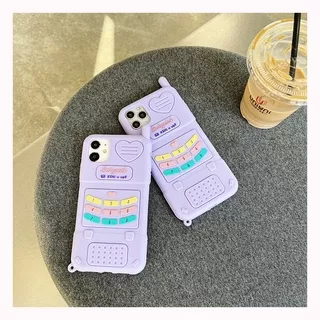 iPhone 13 Pro Max 12 Pro Max iPhone 12 Mini iPhone 11 Pro Max iPhone 4 4s 5 5s 6 6s 7 8 Plus SE 2020 XR Xs Max 3D Cute GSM Mobile Phone Soft Rubber Flexible Slicone Protective Casing Case Cover