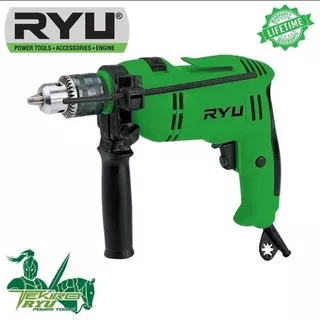 Mesin Bor Listrik Tembok RYU 13mm RID 13-1 RE 600 W / Bor Impact Drill Kayu Besi Tembok Beton RYU 13