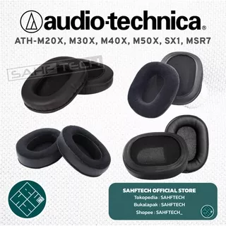 Audio Technica ATH-M20X M30X M40X M50X SX1 MSR7 Earpad Earcup Ear Pad Cup Cushion Bantalan Busa Foam Pengganti Replacement