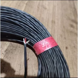 kabel abserem stereo/kabel head Ewindo sinar hitam meteran