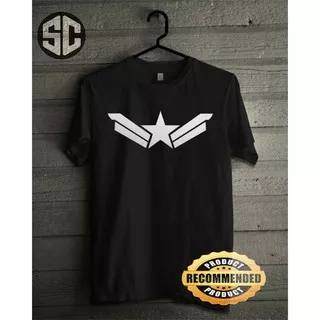 KAOS KAPTAIN AMERIKA PREMIUM - SOFT COTTON COMBED 30S - KAOS DISTRO - KAOS GILDAN - KAOS PRIA - SGF