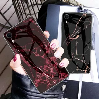 iPhone 5 5s 6 6s 7 8 Plus X XS XR XS Max Phone Case Gradient Colors Casing Tempered Glass Hard Cover
