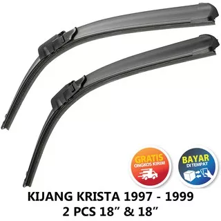 (BISA COD) PROMO Wiper Mobil Frameless 2 PCS - Toyota Kijang Krista 1997 - 1999