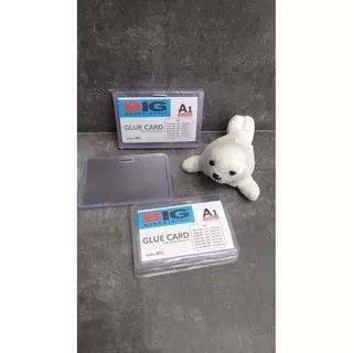 Card Case / ID Card Holder Plastik Mika / Glue Card BIG A1 HORIZONTAL