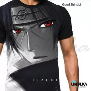 Kaos umakuka 3d fullprint Good Shinobi kartun anak anime naruto itachi uchiha oblong cowok distro