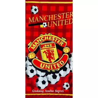 Handuk Manchester United Motif Laki-Laki Ukuran 70x140cm