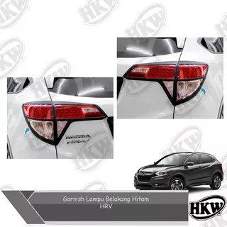 Garnish Lampu Belakang Tail Lamp Garnish Hitam Mobil Hrv