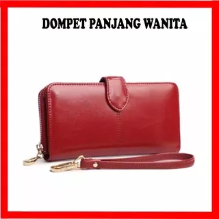 OCY Dompet Panjang Wanita Resleting Polos Murah Kulit Sintetis Ukuran 20cm x 12cm Dompet Cewek Kekinian Dompet Wanita Remaja Korea Terbaru A39