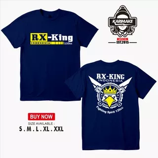 Kaos Baju Motor Yamaha Rx King Indonesia 135cc Logo Kaos Otomotif - Karimake