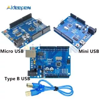 Uno R3 Development Board Atmega328P-16Au Ch340 Ch340G Micro/Mini/Tipe B Usb Dengan Kabel Usb Untuk Arduino Uno R3