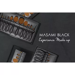 [NEW] READY TERMURAH Masami Black Shouko The Artist Brush 10 Pieces oval brush