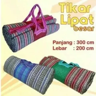 Tikar lipat /Tikar piknik /Tikar anyam 2x2 meter