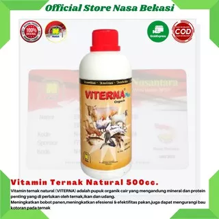 Vitamin Ternak Nasa - VITERNA NASA 500cc - Vitamin Unggas - Vitamin Ikan / Tambak - Pupuk Cair Hewan