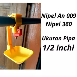 Nipel Nepel Nipple Puyuh Petelur Nipel puyuh 360 Nepel an 009 Ukuran Pipa 1/2 inchi