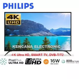 PHILIPS-50PUT60103S -4K ULTRA HD- LED SMART TV DIGITAL TV DVB-T T2 -50 Inch -Free Ongkir JABODETABEK