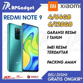 REDMI NOTE 9 (6/128+4/64) Garansi Resmi Xiaomi Indonesia