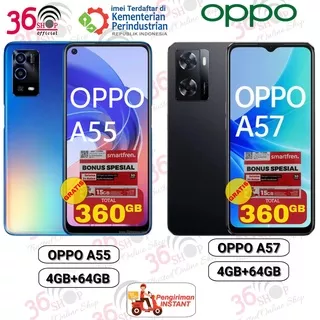 Oppo A55 [4GB+64GB] + Oppo A57 [4GB+64GB] Garansi Resmi Oppo 1 Tahun