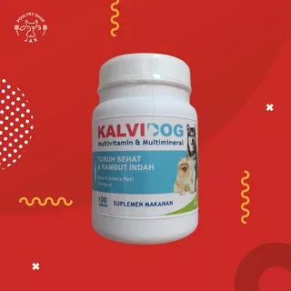 Kalvidog Multivitamin Lengkap untuk Anjing Dewasa & Puppy Vitamin Anjing Botol