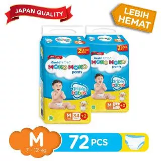 Genki Moko Moko Pants Jumbo M 2 x 36 pcs