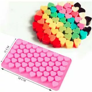 CETAKAN SILIKON HATI 55 CAV - HEART SILICONE MOLD - HEART SILICONE MOULD - CETAKAN JELLY - ES BATU