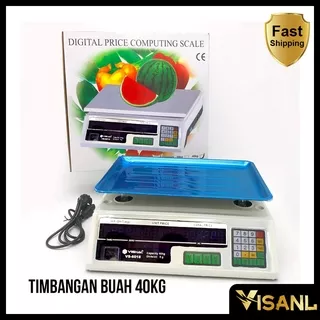 Timbangan Buah Digital 40kg Double Display timbangan digital elektrik buah/sayur/beras/telur/daging