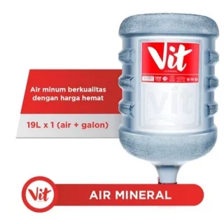 air mineral vit galon 19 Liter + air