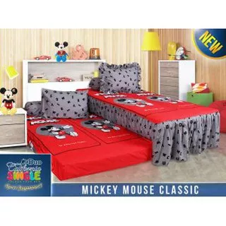 Sprei California 2 in 1 Motif Mickey Mouse Classic - Ukuran 120x200