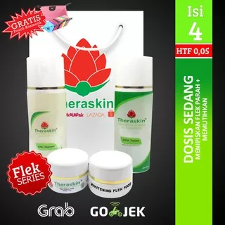 Paket Theraskin Original Flek Dosis Sedang Untuk Flek Sedang with HTF 005 Theraskin AHA