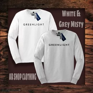 GREENLIGHT KAOS LENGAN PANJANG ARIEL SERIES - GREENLIGHT T-SHIRT WHITE & GREY MISTY COLOUR