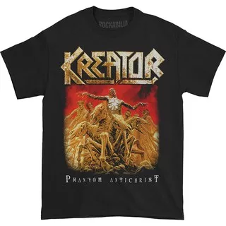 Baju Kaos Band Kreator Men`s Phantom Antichrist T-Shirt Black