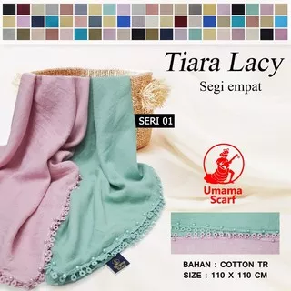 Kerudung TIARA LACY Seri 1 UMAMA Scarf Hijab Jilbab Segi Empat Mutiara