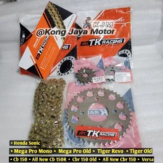 Gear TK Set MEGAPRO NMP VERZA CB150 CBR150 TIGER SONIC 13T-16T & 35T-45T & RANTAI 130