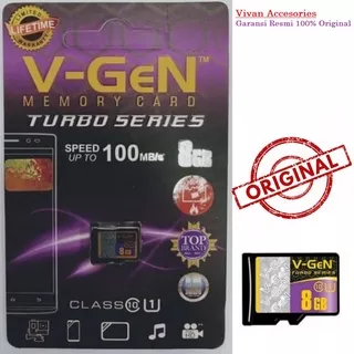 V-GEN Micro SD 8 GB Class10 Memory Card / VGEN 8GB Class 10 MicroSD
